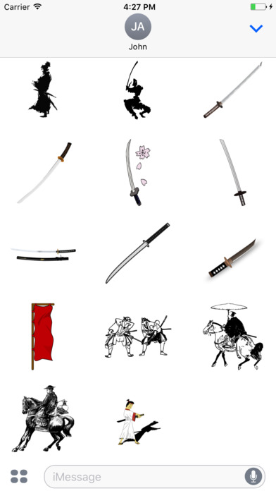 Samurai Stickers screenshot 2