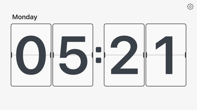 Flip Clock - minimalism digital alarm clock no ads screenshot 2