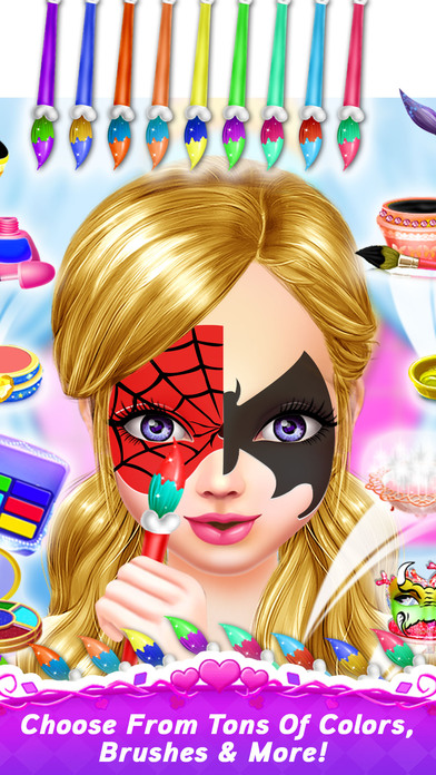 Face Paint Makeup Games: Makeover Painting Games screenshot 4