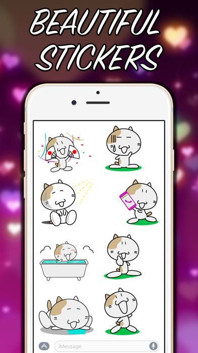 Anime Cat - New Stickers! screenshot 4
