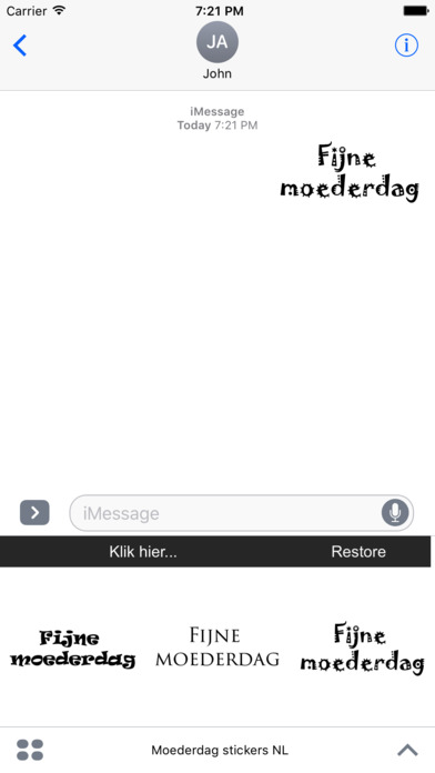 Moederdag stickers NL screenshot 2
