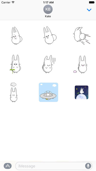 Fast Animated - Funny Cute Rabbit Sticker screenshot 2