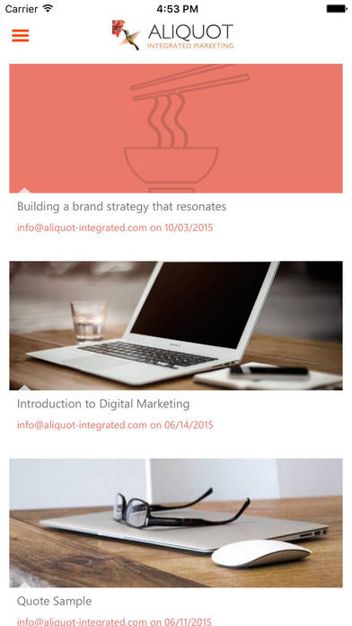 Aliquot Integrated Marketing screenshot 2