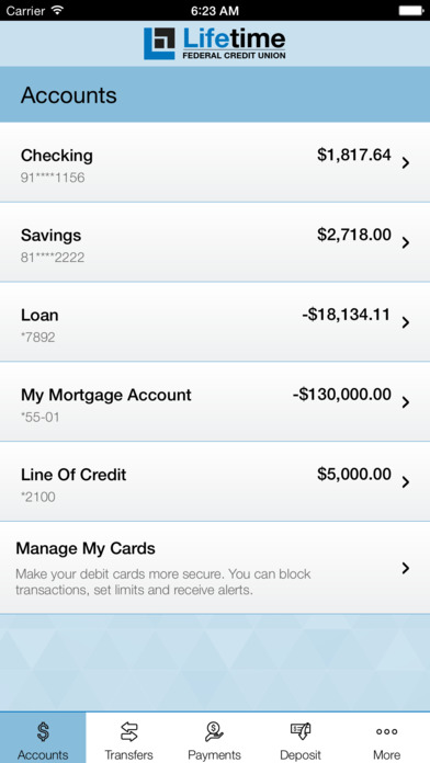 Lifetime Federal Credit Union screenshot 3