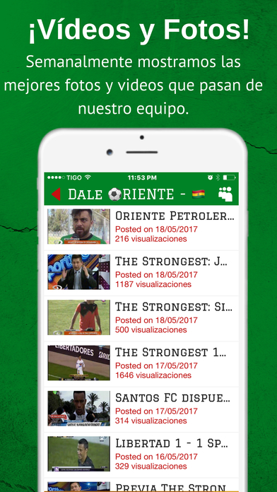 Dale Oriente - Futbol del Verde de Bolivia screenshot 2