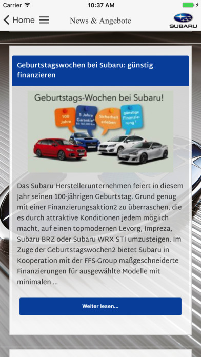 Subaru Service-App screenshot 2