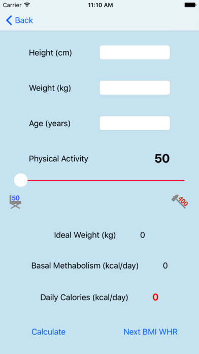 Nutrition Body Calculator screenshot 2