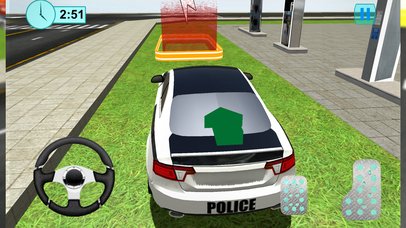 Flying Police Electric Car - Futuristic Driving 3D screenshot 4