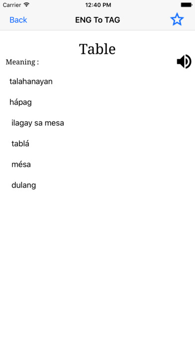 Simple English To Tagalog Dictionary screenshot 2