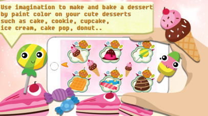 Candy Cake Paint - World of bakery sketchbook screenshot 3