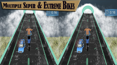 VR Extreme Bike Stunts: Skyway Tracks screenshot 2