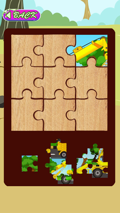 Crane Truck Jigsaw Puzzle Games Education screenshot 3