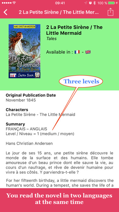 Switch Book bilingual novels screenshot 3