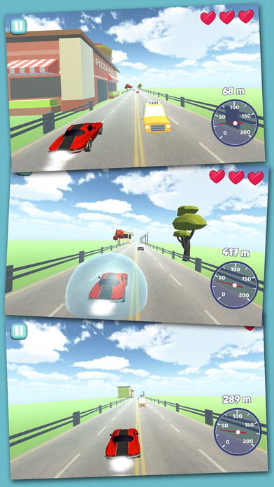 Turbo Cars 3D - Dodge Game of Avoid Car Obstacles screenshot 2