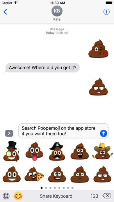 Poop Men Sticker Emoji screenshot 2