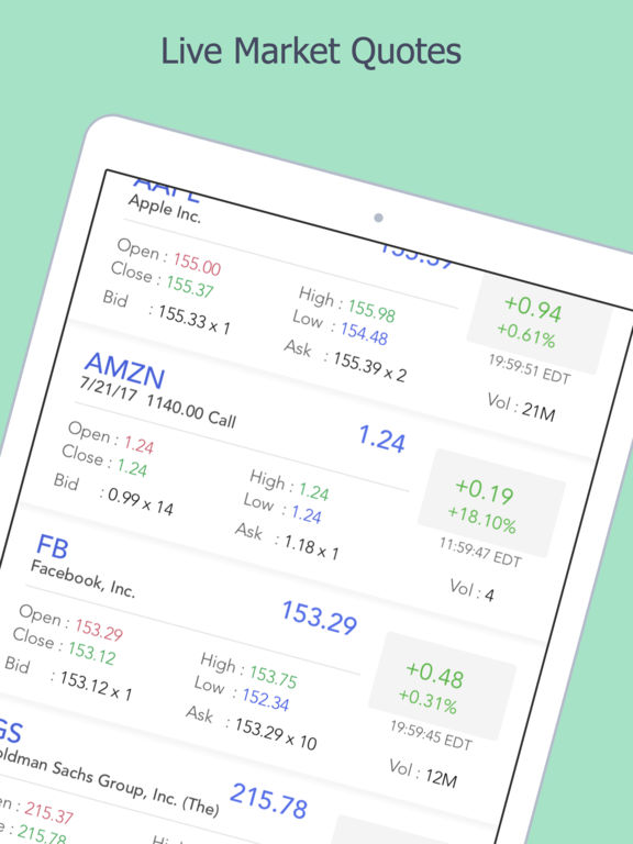 Stock options marketing
