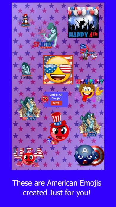 Freedomoji - 4th of July, USA, America Emojis screenshot 3