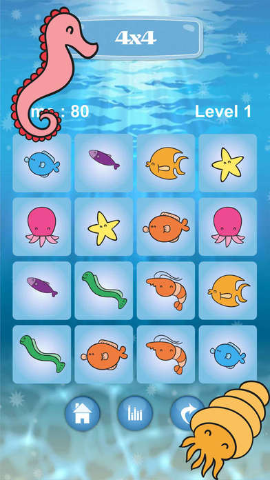 Ocean Match Puzzle Find The Pairs for kid screenshot 2