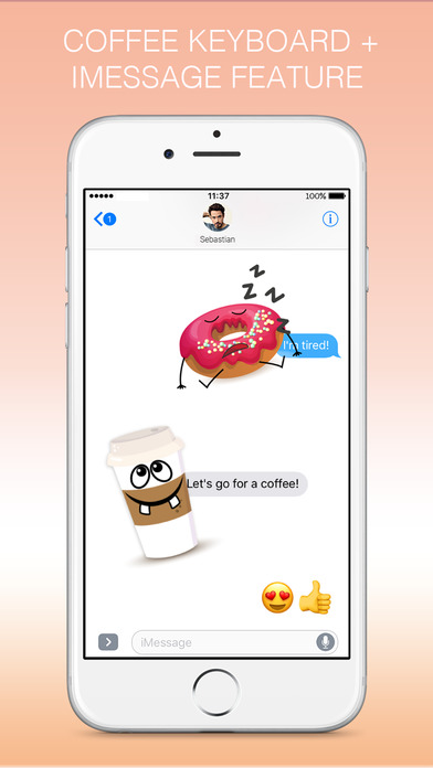 CoffeeMoji - Coffee, Donuts and Cupcakes screenshot 3