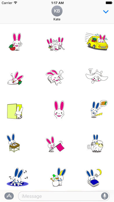 Daily of Rabbit Mother and Her Son Sticker screenshot 2