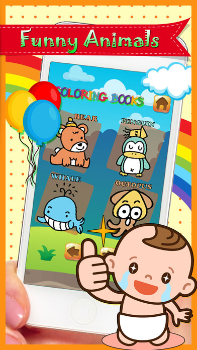 Cartoons Animals Coloring Books screenshot 3