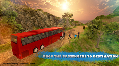 OffRoad Tourist Coach Bus Simulator-Hill Driver 17 screenshot 3