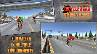 Bicycle City Rider: Endless Highway Racer screenshot 3