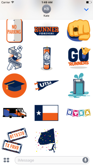 UT San Antonio Roadrunner Sticker Pack screenshot 4