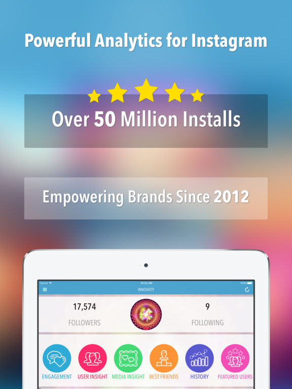 Screenshots of InsTrack for Instagram - The Most Powerful InstaFollow Tool for Tracking Instgram Followers, Unfollowers, Best Friends, Ghost Users Plus More for iPad