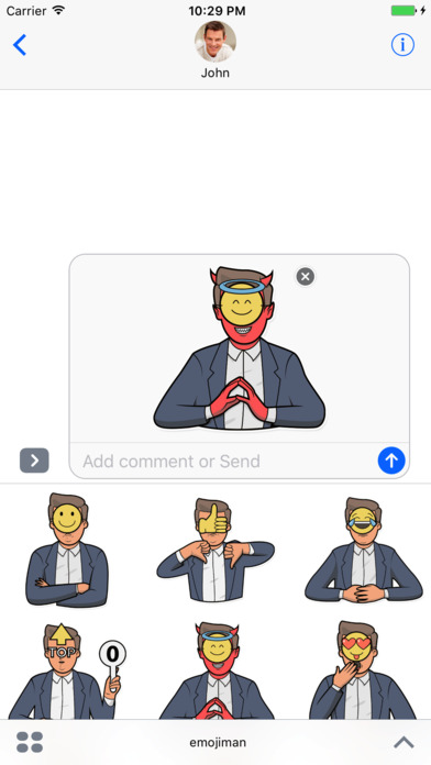 Emojiman stickers by gudim screenshot 2