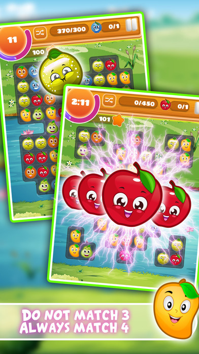 Fruit Flash Frenzy - Match 4 Puzzle Game screenshot 3
