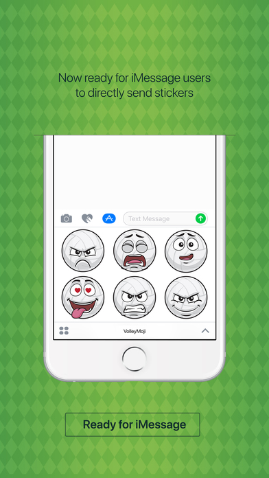 VolleyMoji - volleyball emoji sticker for iMessage screenshot 3