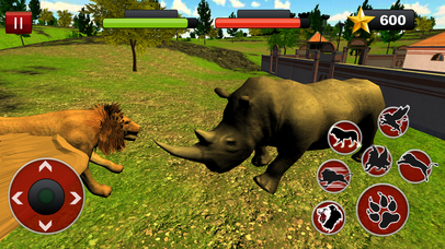 Flying Lion Simulator : Angry Wild Animal Fight screenshot 4