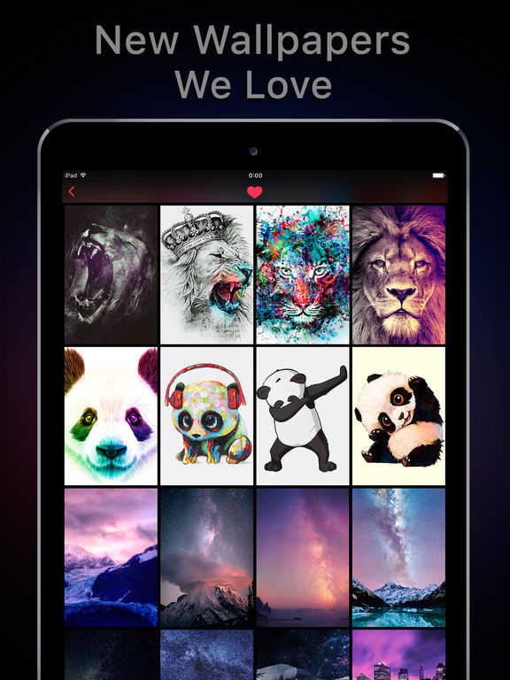 Screenshots of Featured of Wallpapers Cool Backgrounds and Themes for iPad