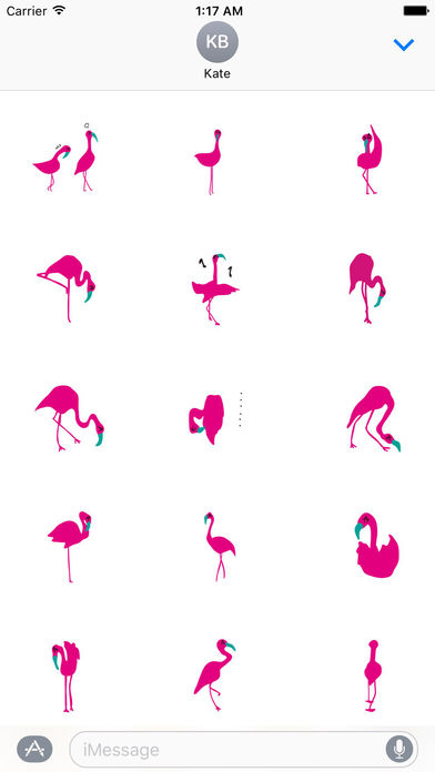 Flamingo Flamoji Stickers screenshot 2