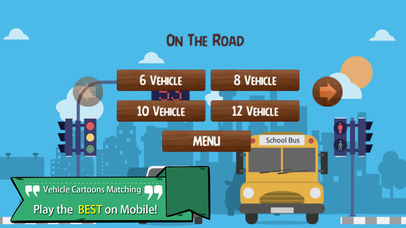 Vehicle Cartoons Matching Cards Puzzle Game screenshot 2