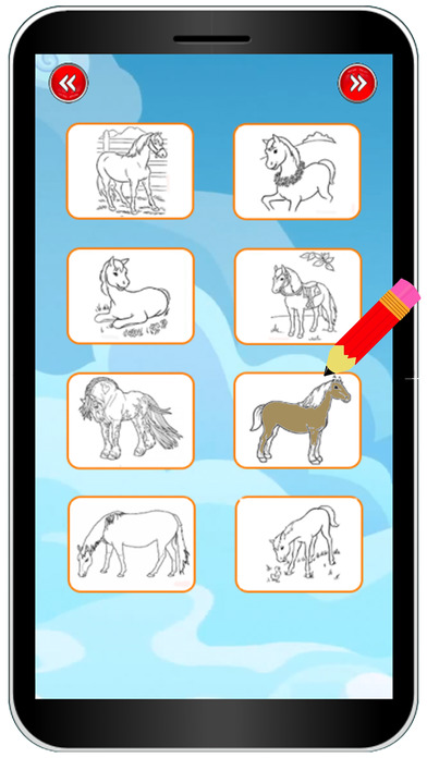 Horse Pony Colouring Book Game screenshot 2