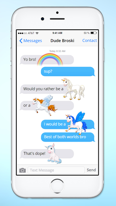 Unicorns and Rainbows Sticker Pack screenshot 2