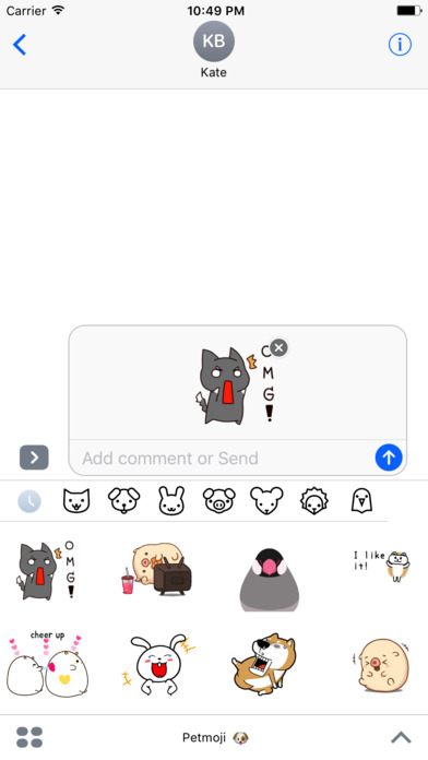 Petmoji - Animated Pets GIF Stickers & Emojis screenshot 2
