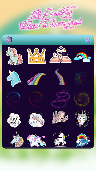 Unicorn Booth PRO - Cute Photo Editor Stickers screenshot 3