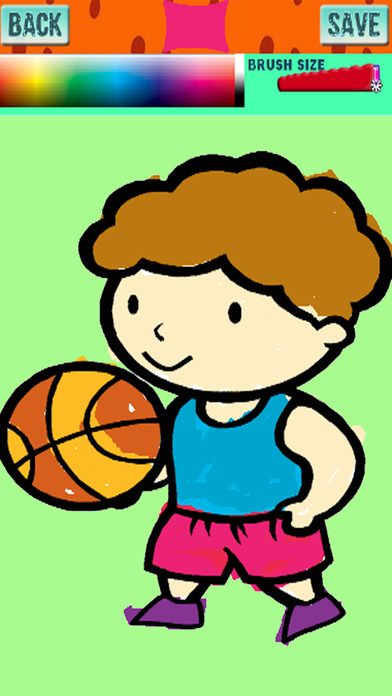 Basketball Player Drawing Book Games screenshot 3
