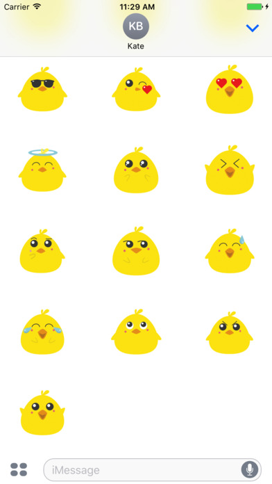 Angry Chicken Stickers & emoji screenshot 2