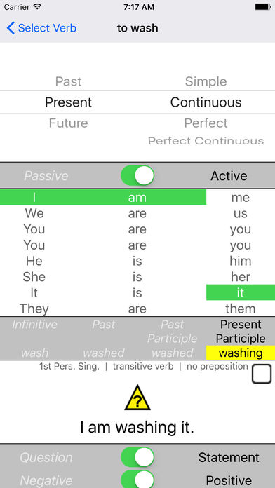 Verb Machine - English to Portuguese screenshot 2