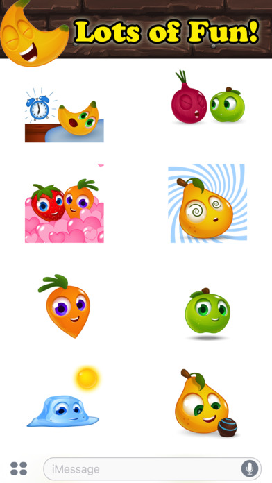 BANANAS: Animated Funny Cute Fruit Stickers screenshot 2