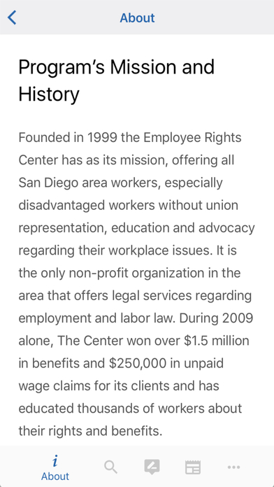 ERC - Employee Rights Center screenshot 2