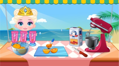 Baby Princess Makes Frozen Ice Cream screenshot 2
