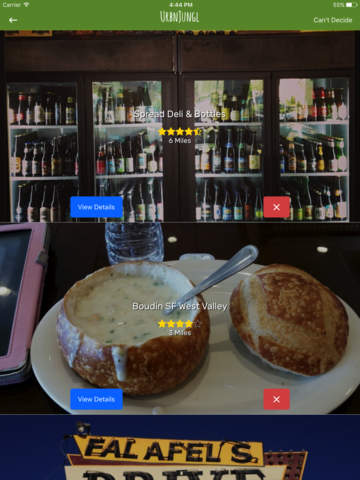 UrbnJungl - Restaurant Swiper screenshot 2