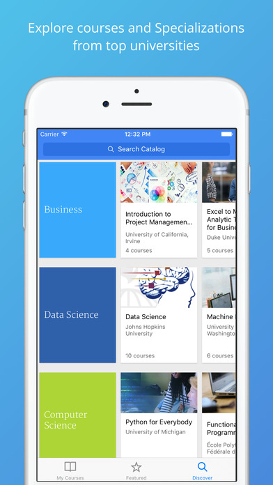 Screenshots of Coursera: Online courses for iPhone