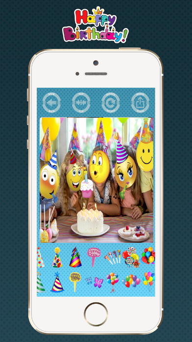 Happy Birthday stickers to photos screenshot 3