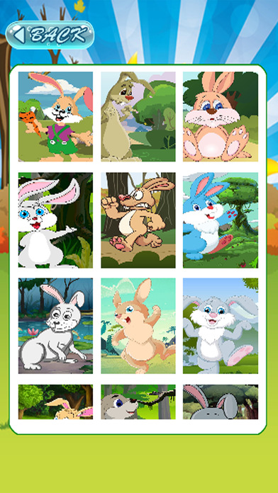 Rabbit Cartoon Jigsaw Puzzles Education screenshot 2